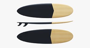 3D surfboard surfing sport model