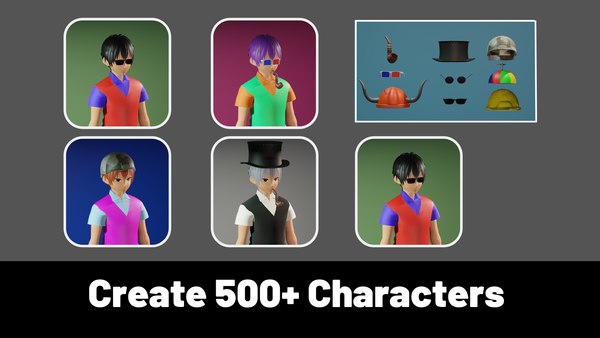 3D 3d NFT Characters - Series I model