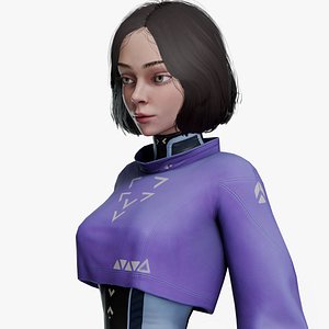 Sci-Fi CyberPunk Girl AW