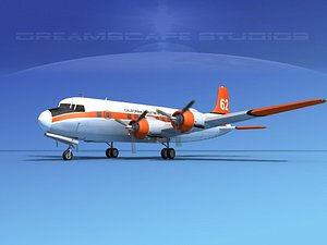 3d propellers douglas dc-6 model