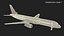 United Airlines Boeing 757 Rigged for Maya model