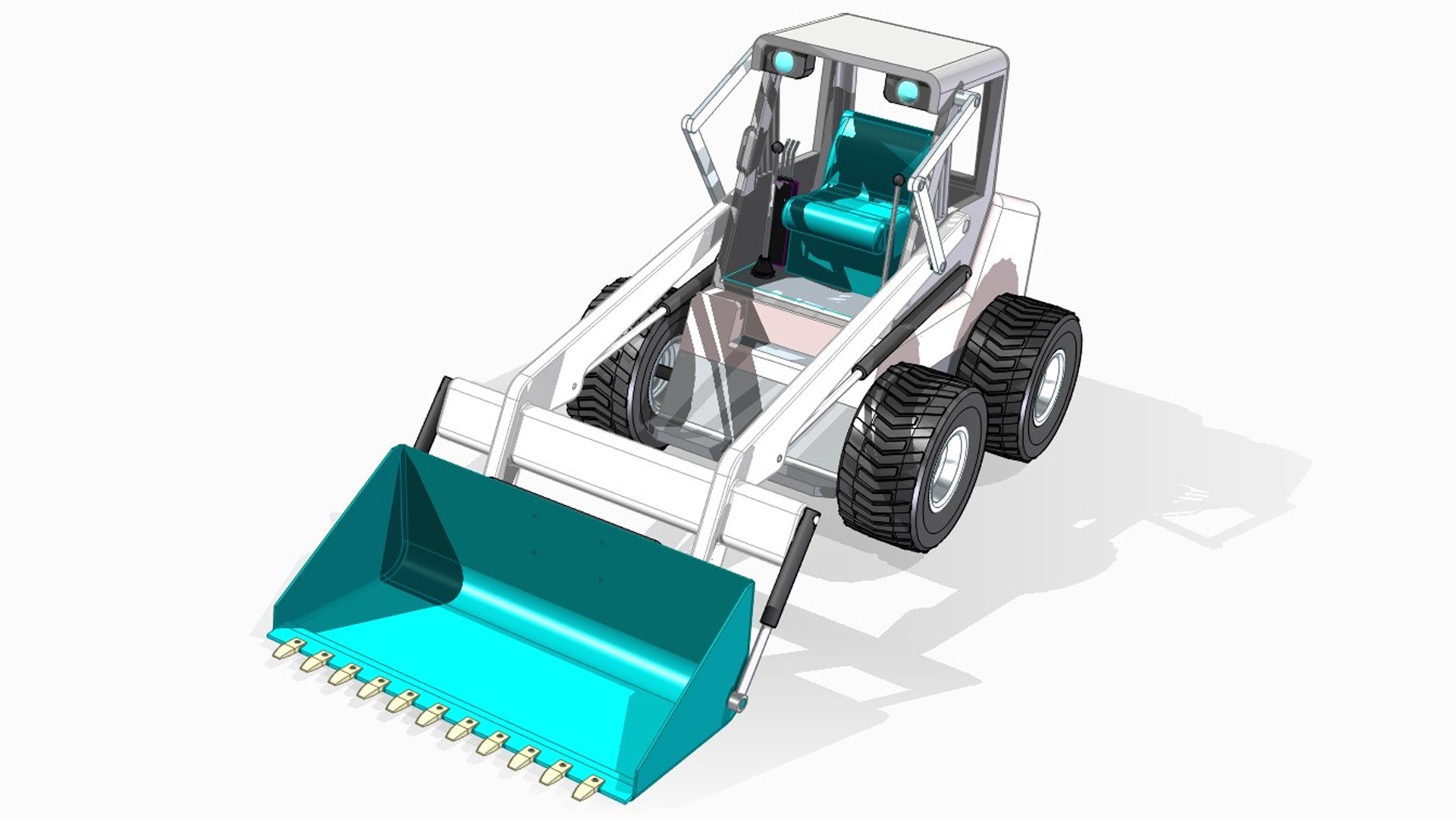 Skid-steer Front Loader Model - TurboSquid 2107442