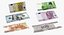 3D Paper Banknotes Collection 3 model