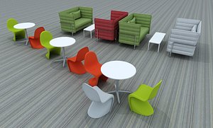 3d model lounge table panton