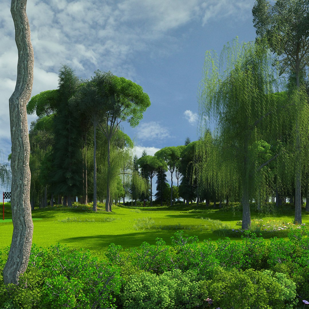 3D model golf course - TurboSquid 1496325