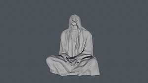 Print Statue  Dark  Wizard