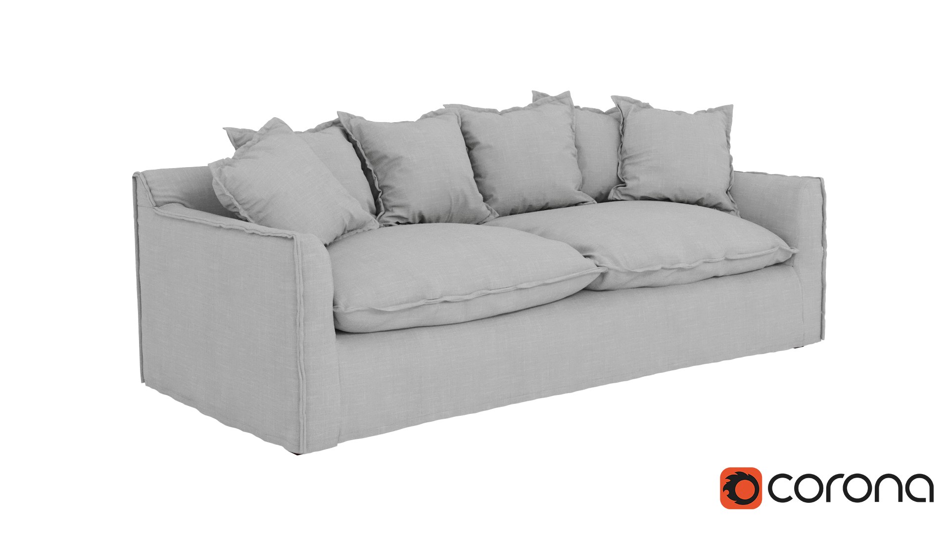 3D Model Palermo 3 Seater Sofa - TurboSquid 2040425