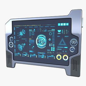 3D sci-fi touch pad