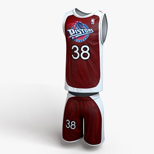 Basketball Uniform 09 - Fantasy Team Eagles 3D Model by gsommer