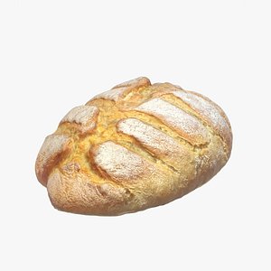 Homemade rustic bread 3 model