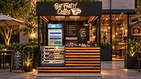 Coffee Shop Kiosk Stall 3D Model