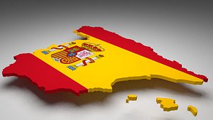 3d 3ds spain flag