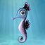 3d cartoon seahorse