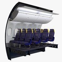 Ryanair Economy Airplane Wall and Seats