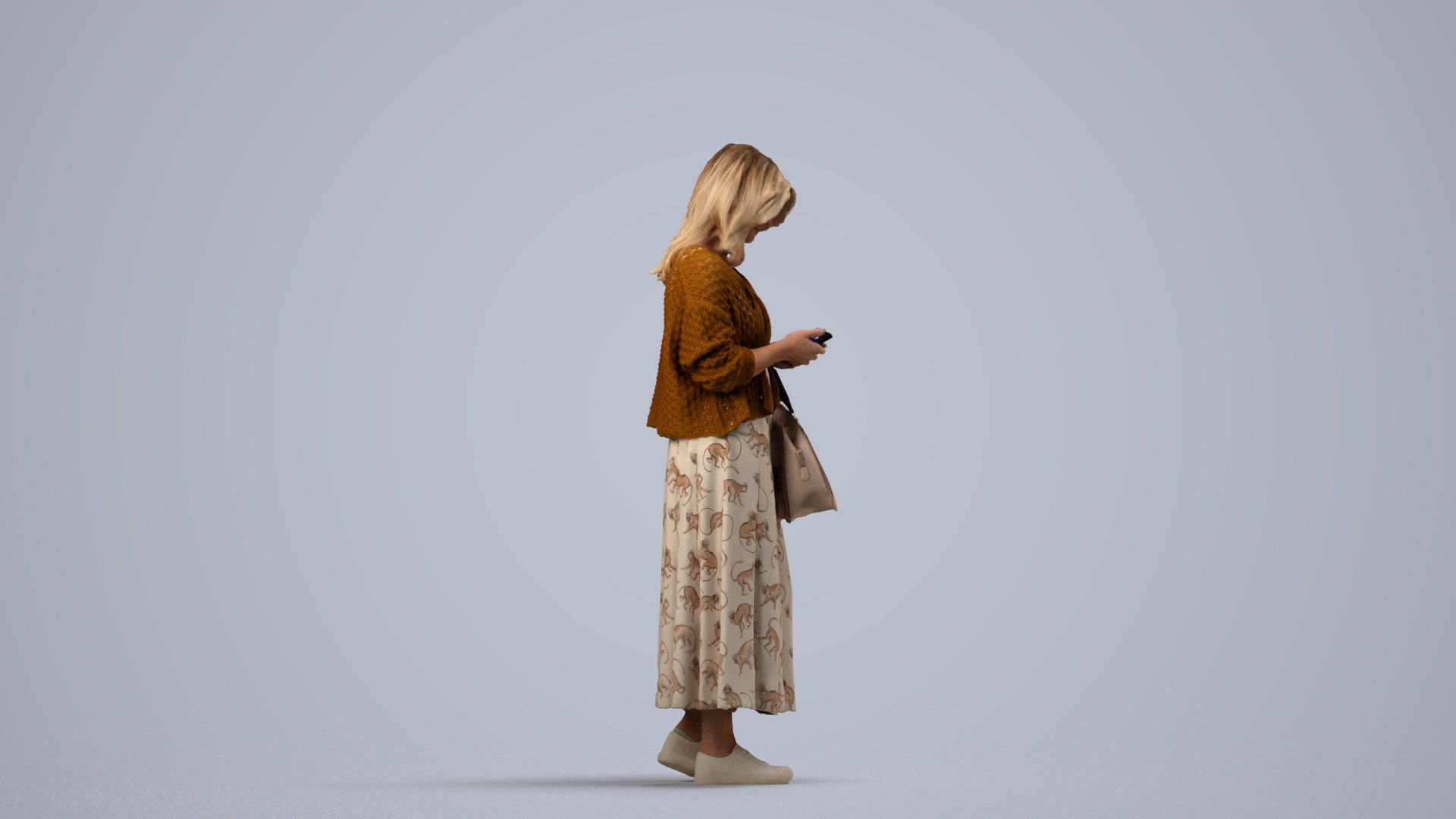 00451Kyrsten023 - Adult Caucasian woman standing in public space with smartphone and bag 3D model https://p.turbosquid.com/ts-thumb/qF/YNM8rU/ww/00451_kyrsten023_state2_frame_0004/jpg/1773164022/1920x1080/fit_q87/6699e2a2696ee926730419964a817b4d6886bf9b/00451_kyrsten023_state2_frame_0004.jpg