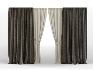curtains 3d model