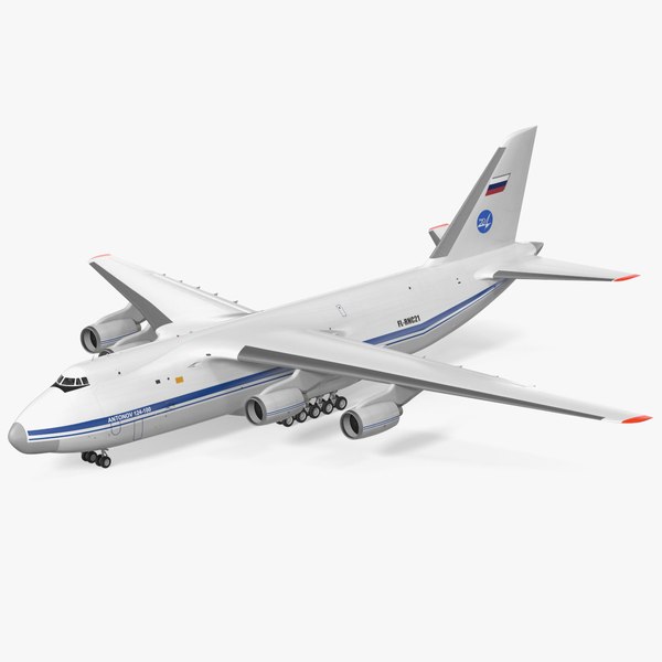 3D Antonov An124 100 Ruslan Aircraft Rigged