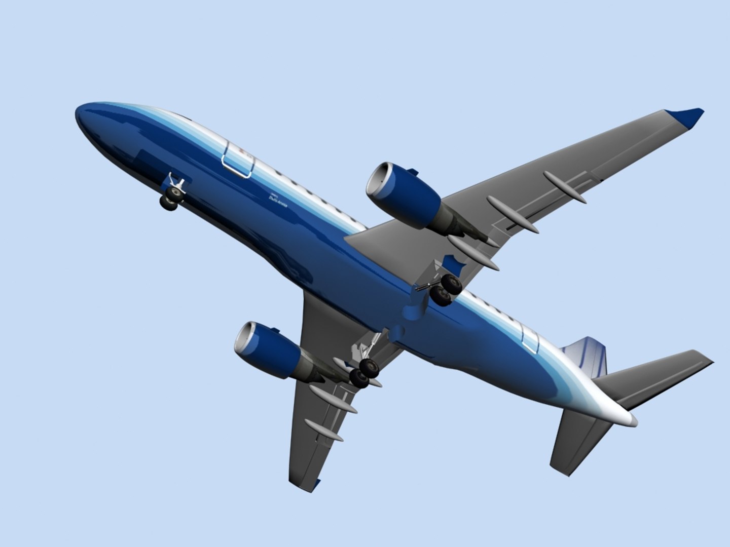 Plane Aircraft Embraer 170 3d Model