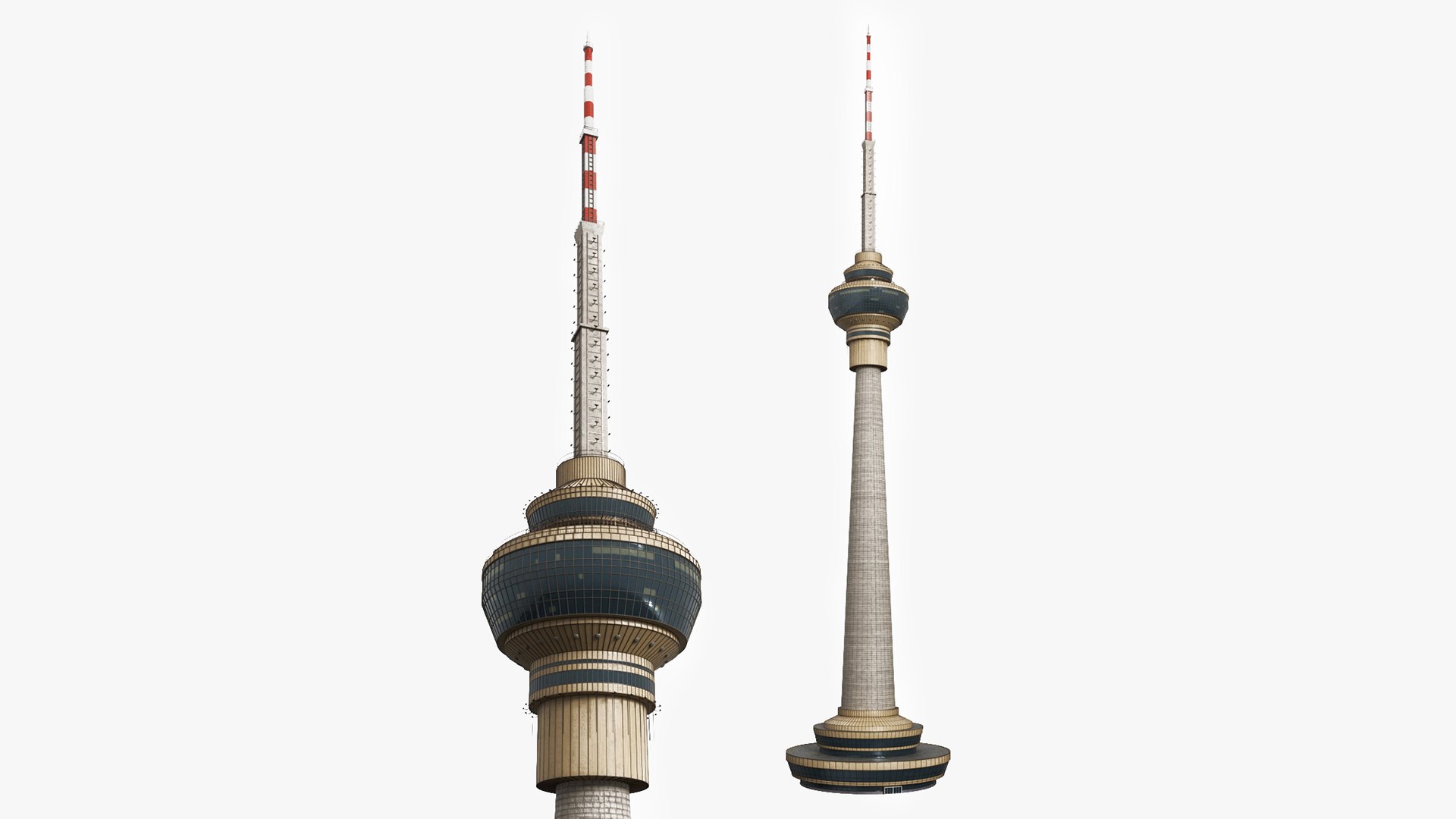 TV Radio Tower 3D model preview