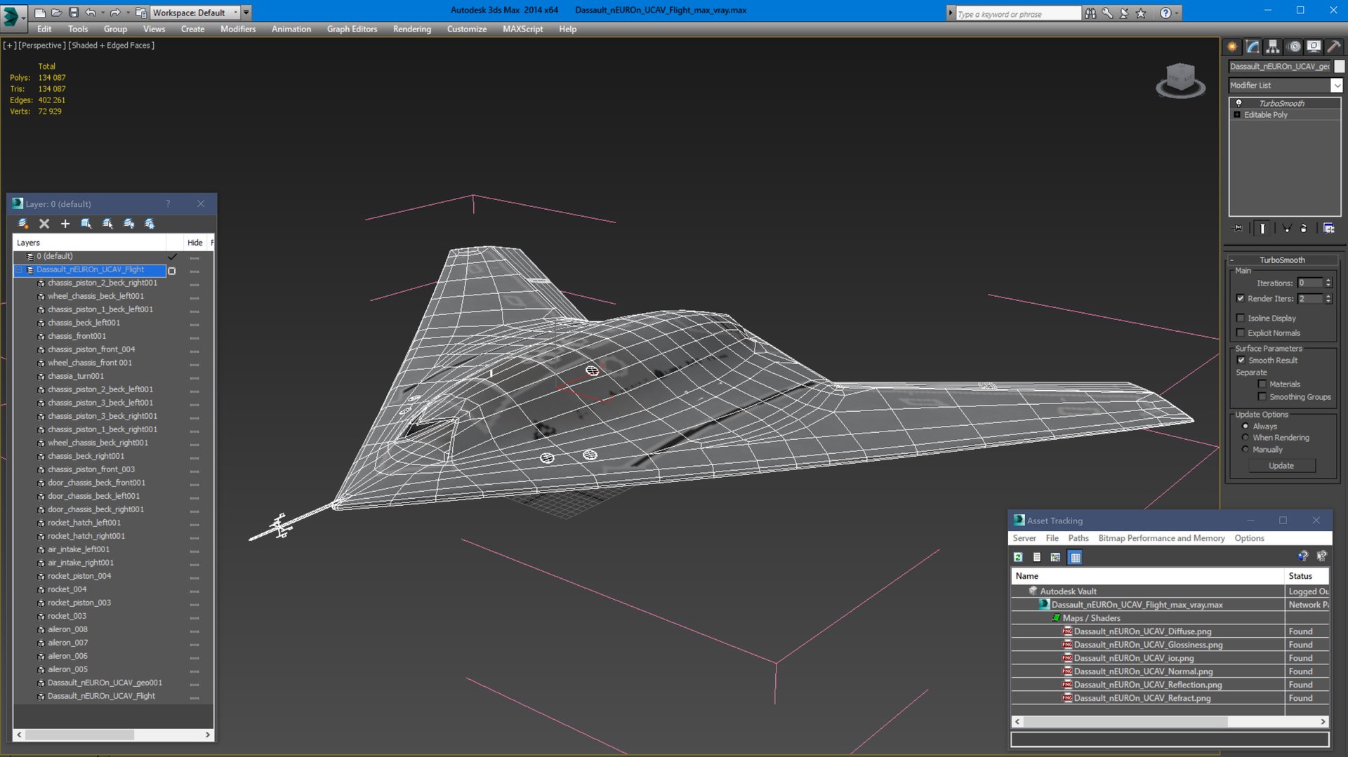 Dassault nEUROn UCAV Flight 3D model - TurboSquid 1987206