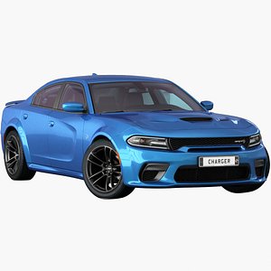 realistic dodge charger srt 3D