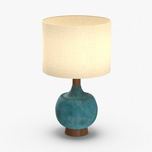 3D mid-century modern lamp model