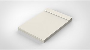 3D note stationery model