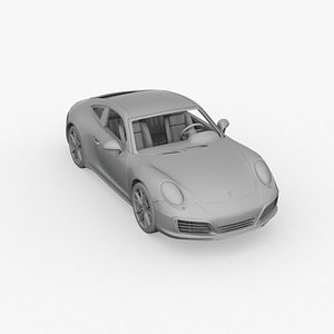 3D porsche 911 carrera t coupe 991 2018