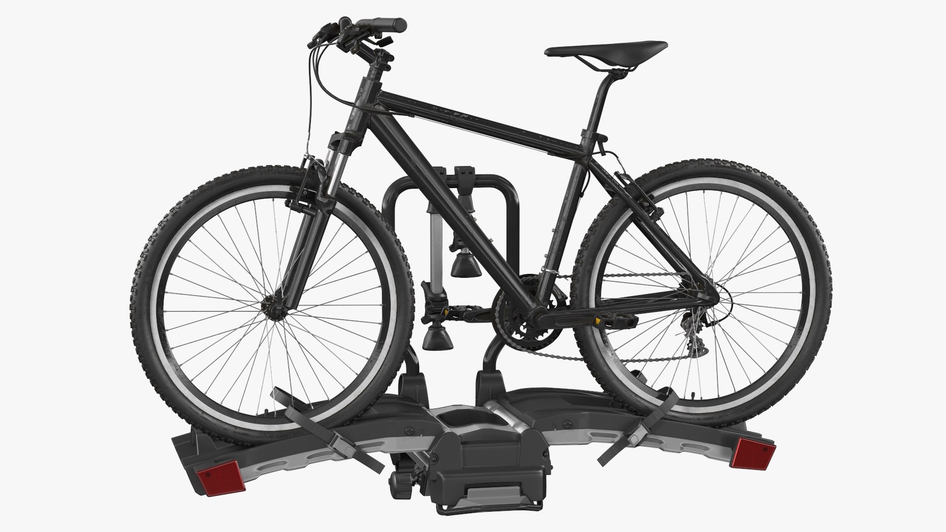 Hitch Bike Racks with Mountain Bike 3D model preview
