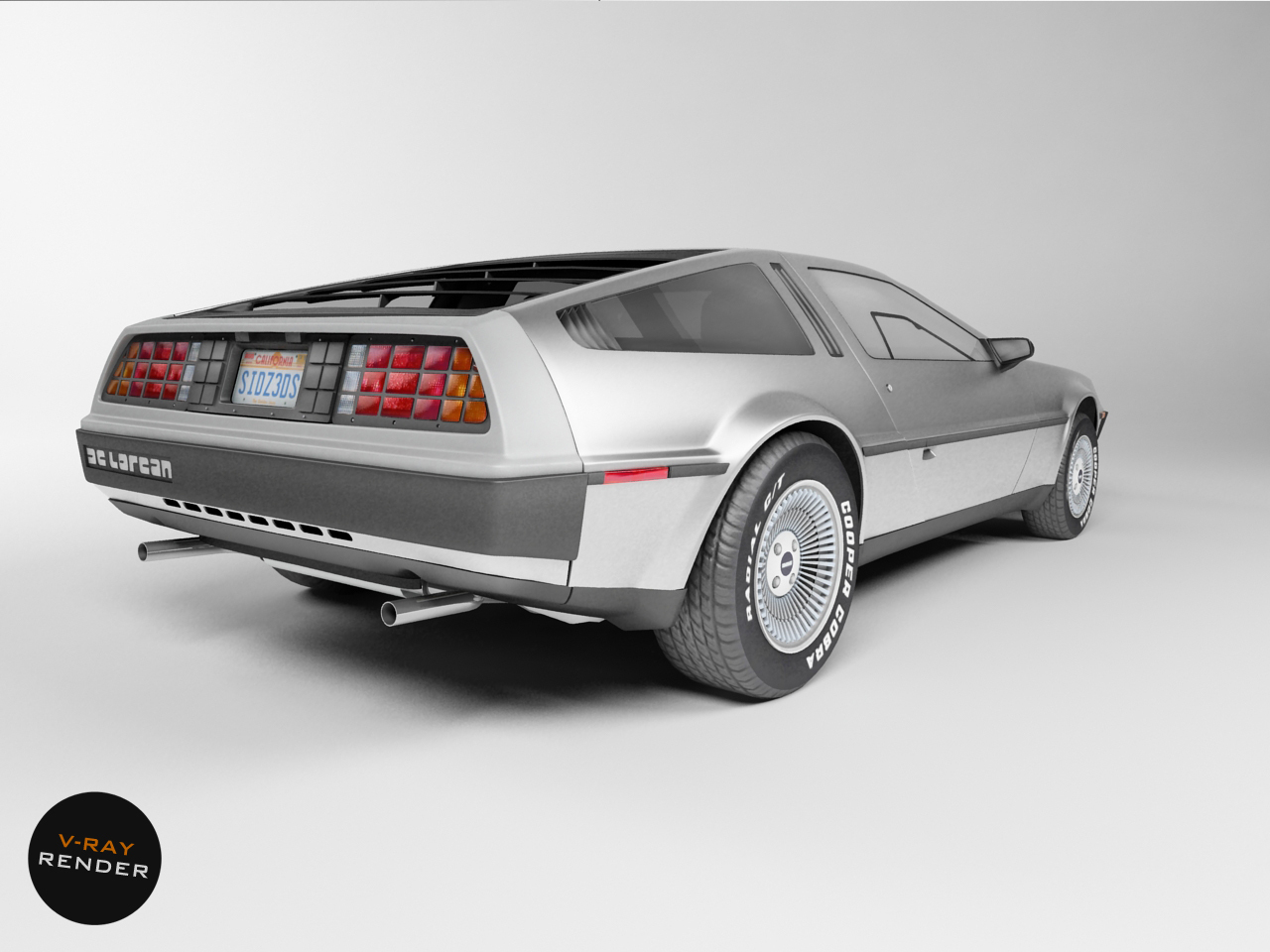 delorean dmc-12 3d 3ds