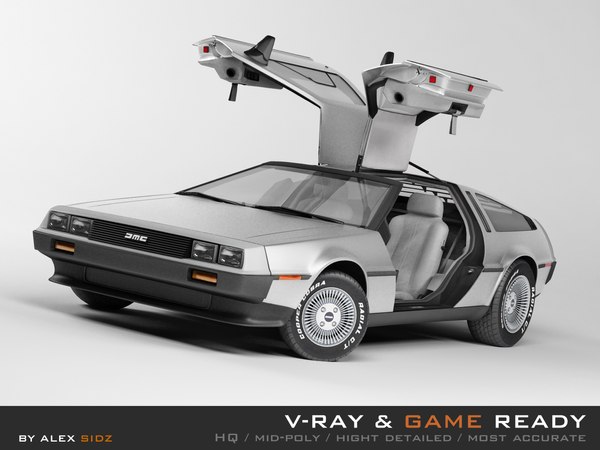 delorean dmc-12 3d 3ds