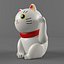 3d maneki neko model