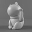 3d maneki neko model
