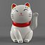 3d maneki neko model