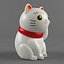 3d maneki neko model