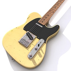 3d model of telecaster tele