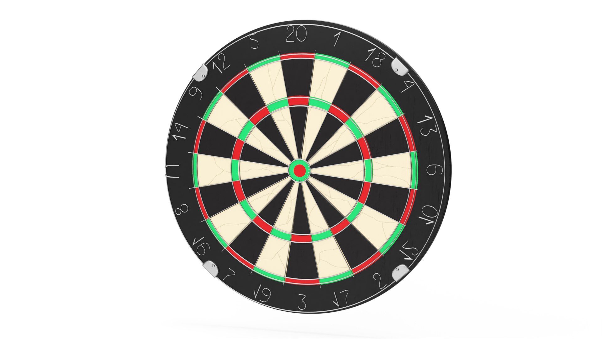 Classic Bristle Dartboard 3D model preview