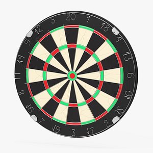 Classic Bristle Dartboard 3D model