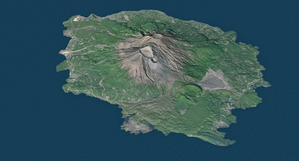 桜島火山島3Dモデル - TurboSquid 1521611