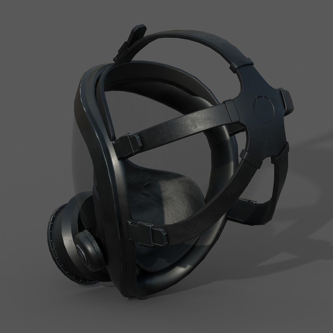 3D gas mask - TurboSquid 1520027