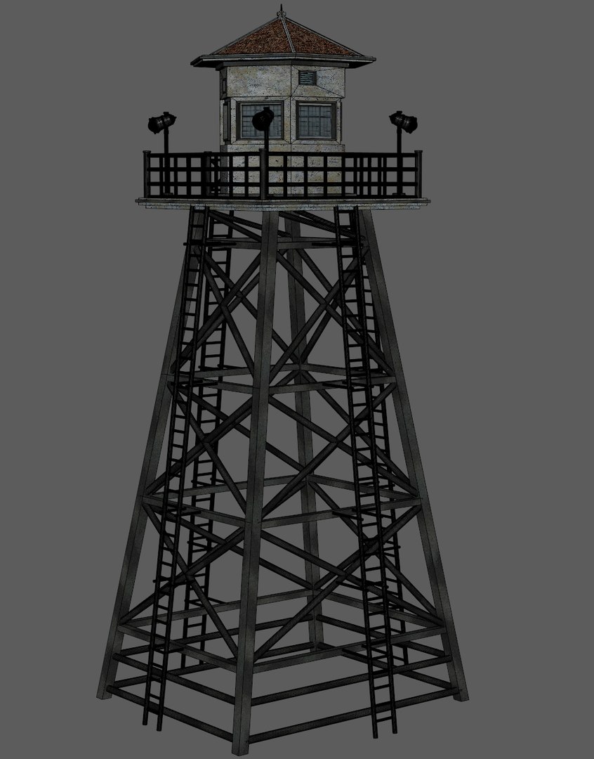 3D jail guard tower https://p.turbosquid.com/ts-thumb/qG/4anilp/5ffIiNf7/tower12/jpg/1546101705/1920x1080/fit_q87/6bbfc1c27928772acfe018f3d91c1b77da73281d/tower12.jpg