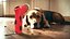 Puppy Snack Thrower Red with Food