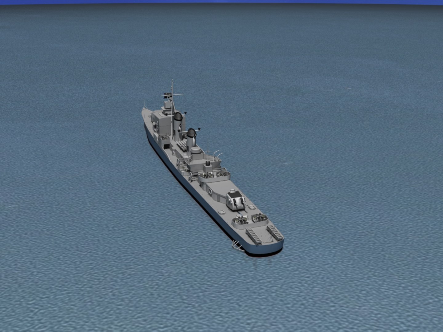 3d Sumner Class Destroyers Model