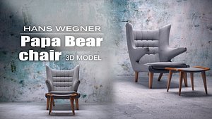 3d papa bear chair