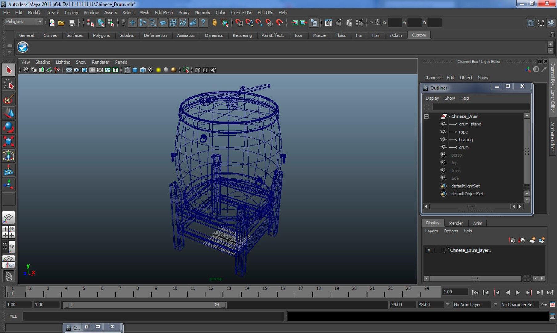 3D Chinese Drum Model - TurboSquid 1370119
