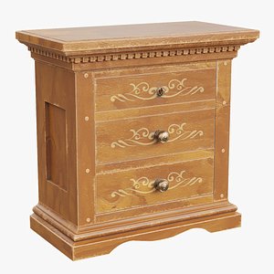 3D model Luna bedside table