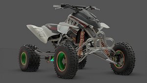 Dakumoto 450 Racing Street Bike Low-poly 3D model