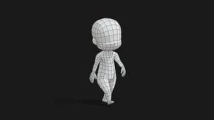 3D model character - boy base mesh