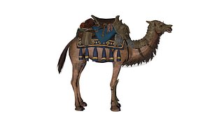 Armored War Camel  Game Ready 3D Model model