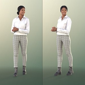 11408 Micaela - Elegant Black Woman Walking